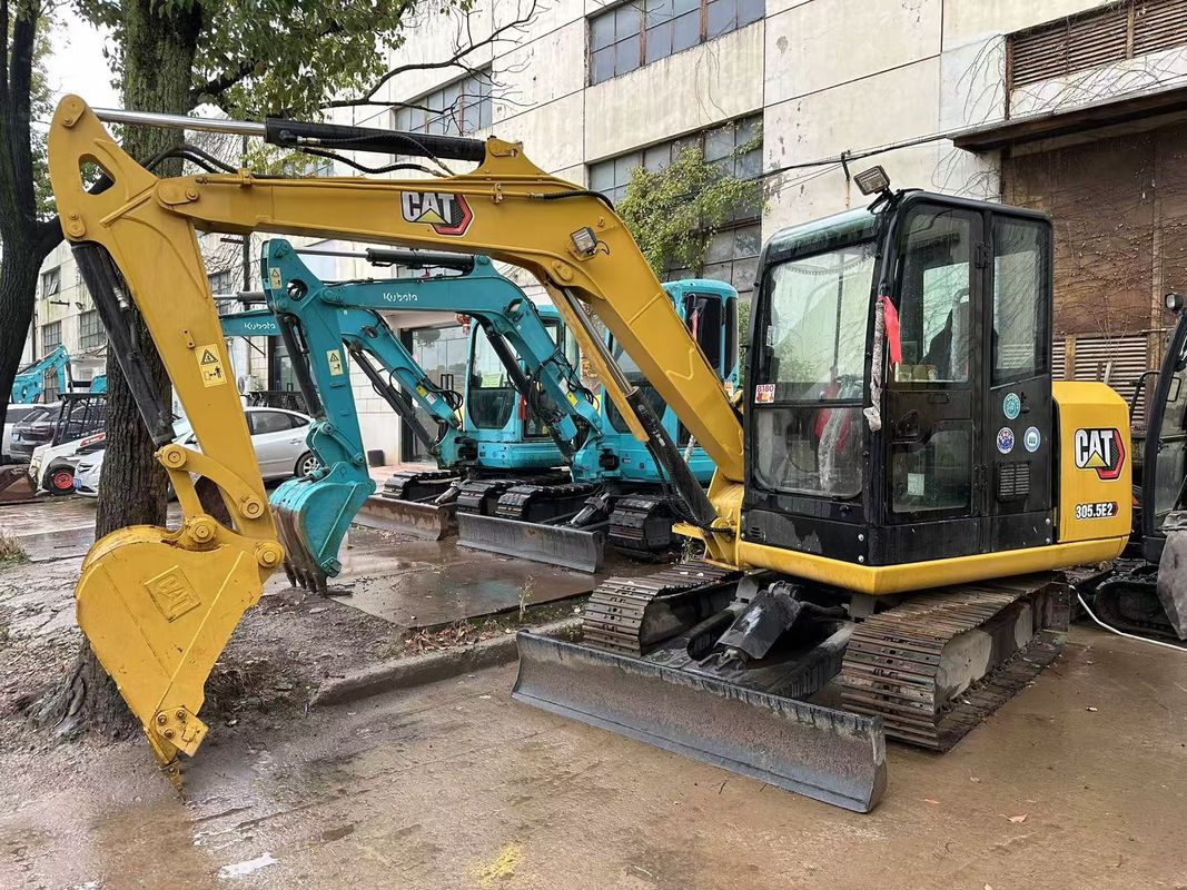 5.5 تن استفاده شده CAT 305.5E Caterpillar 305.5 Mini Crawler Excavators