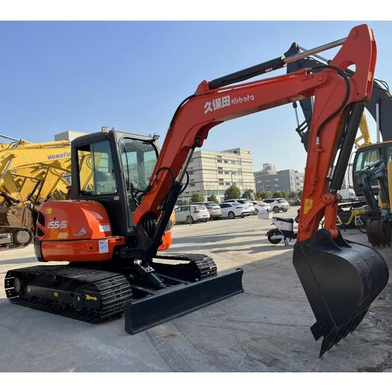 Kubota KX155 ژاپن Excavator 36.5 KN نیروی حفاری سطل برای ساخت و ساز
