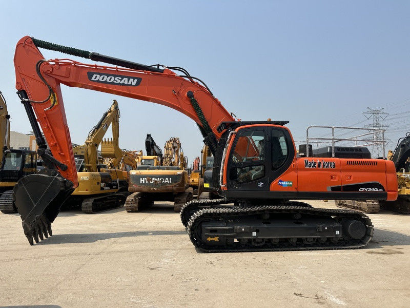 کره استفاده شده Doosan DX340LCA حفاری 34 تن Doosan DX340 Crawler حفاری