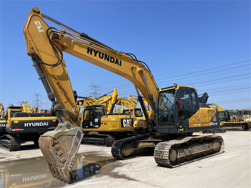 رنگ اصلی کره استفاده شده هیوندای R220LC-9S Excavator هیوندای 220 Crawler Digger