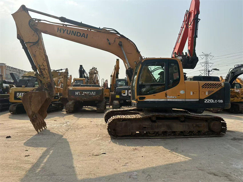 Original Paint Used Hyundai R220LC-9S Excavator Secondhand Hyundai 220 Crawler Excavator