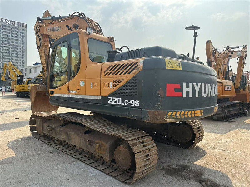 Original Paint Used Hyundai R220LC-9S Excavator Secondhand Hyundai 220 Crawler Excavator