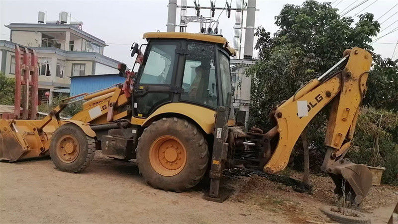 منشأ استفاده شده SDLG B877 بارگیری بککو با سطل تقسیم شده دست دوم SDLG چرخ بارگیری بککو
