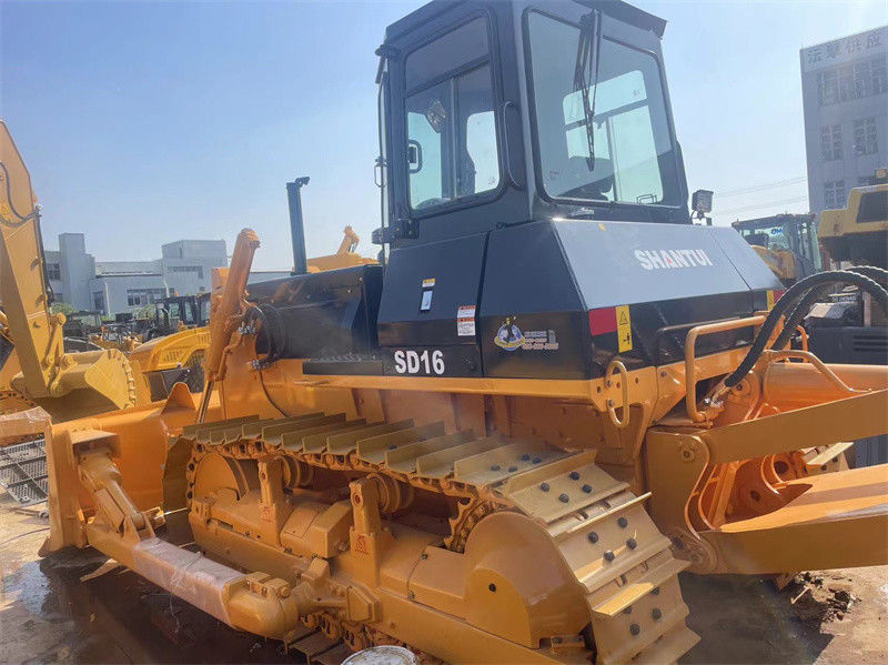 چین استفاده شده SHANTUI SD16 بولدوزر دست دوم دوسر تراکتور آماده کار