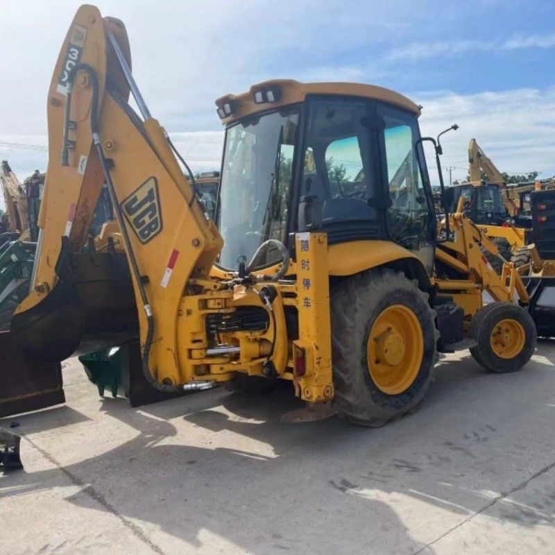 رنگ اصلی JCB 3CX Backhoe Loader 4 چرخ محرک برای حفاری و بارگذاری
