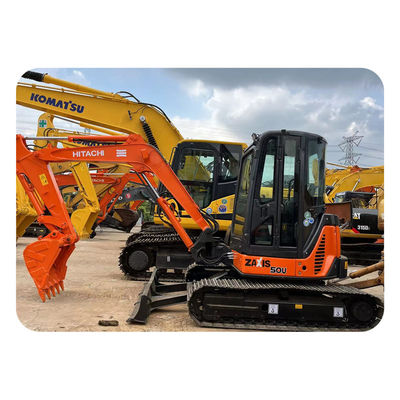 مینی حفاری هیتاشی ZX50U استفاده شده مینی حفاری 5 تن هیتاشی ZX50 استفاده شده
