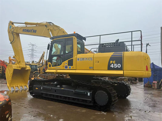 45 تن حفاری استفاده شده Komatsu PC450 حفاری بزرگ استفاده شده تجهیزات زمین
