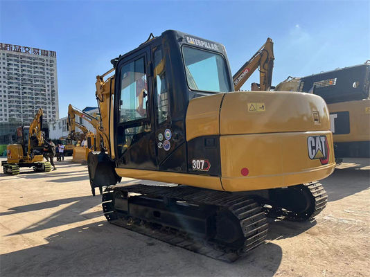 CAT 307D استفاده شده حفاری 7 تن Caterpillar 307 Crawler مینی حفاری