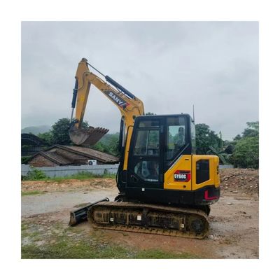 چین Sany SY60C Pro حفاری استفاده شده دست دوم 6 تن Sany sy60 Mini Digger