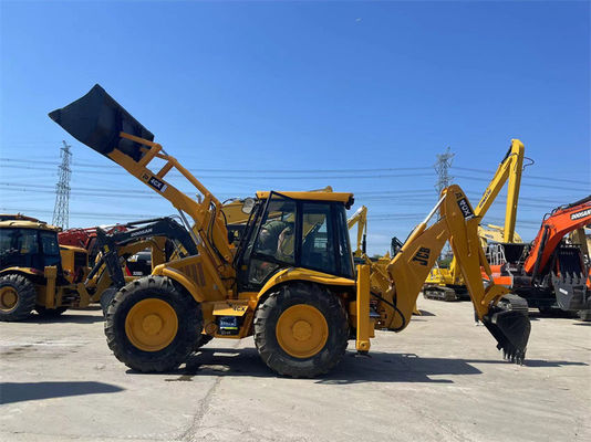 منشأ ایالات متحده آمریکا استفاده شده JCB 4CX Backhoe Loader دست دوم JCB 4CX چرخ Backhoe Loader
