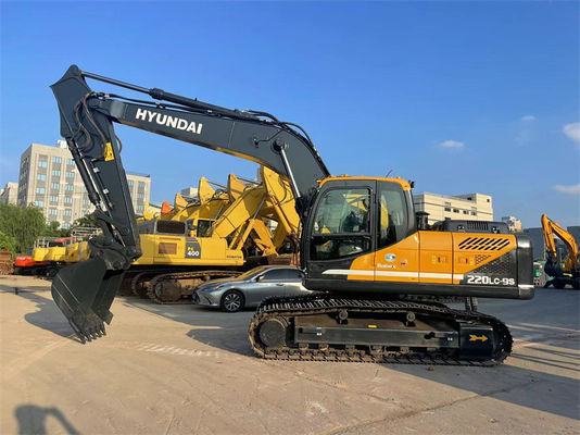 22 تن استفاده شده هیوندای R220LC-9S حفاری هیوندای 220 معدن کش