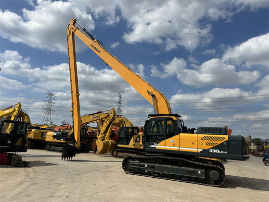 حفاری هایندای 330 استفاده شده با بوم بلند استفاده شده هایندای R330 Excaver