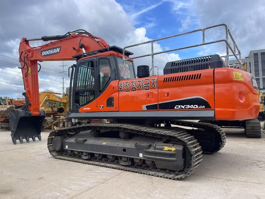 عملکرد بالا استفاده شده Doosan DX340LCA Excavator دست دوم Doosan Excavator