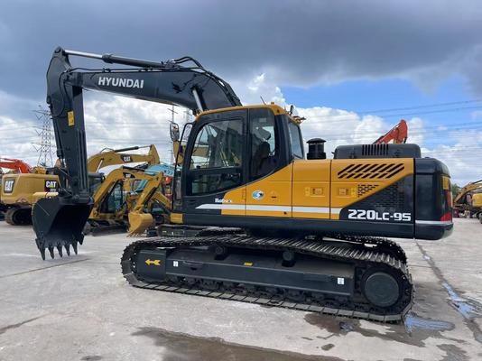 هیوندای استفاده شده R220LC-9S Excavator 22T Crawler 1.2m3 سطل